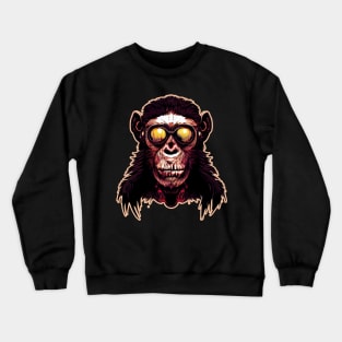 Zombified Halloween Monkey Crewneck Sweatshirt